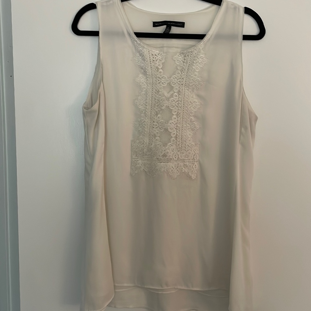 Lace Hi-Low Tank Top